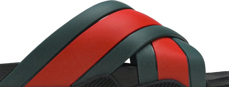 Gucci Rubber Slide Green Red