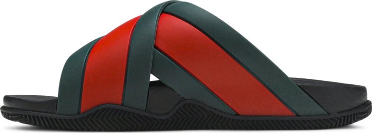 Gucci Rubber Slide Green Red