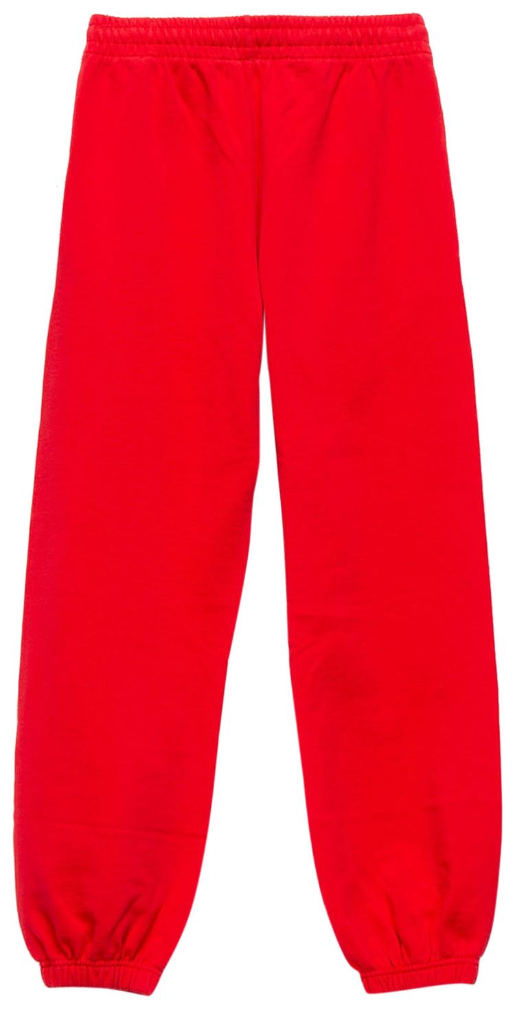 Off White Logo Slim Pant Red