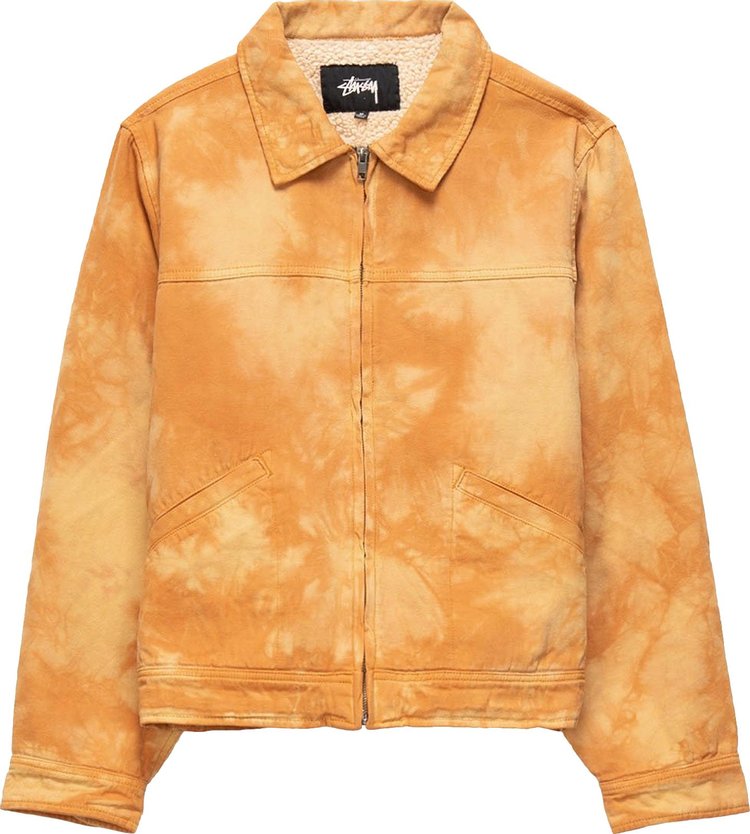 Stussy Shearling Dyed Trucker Jacket 'Brown'