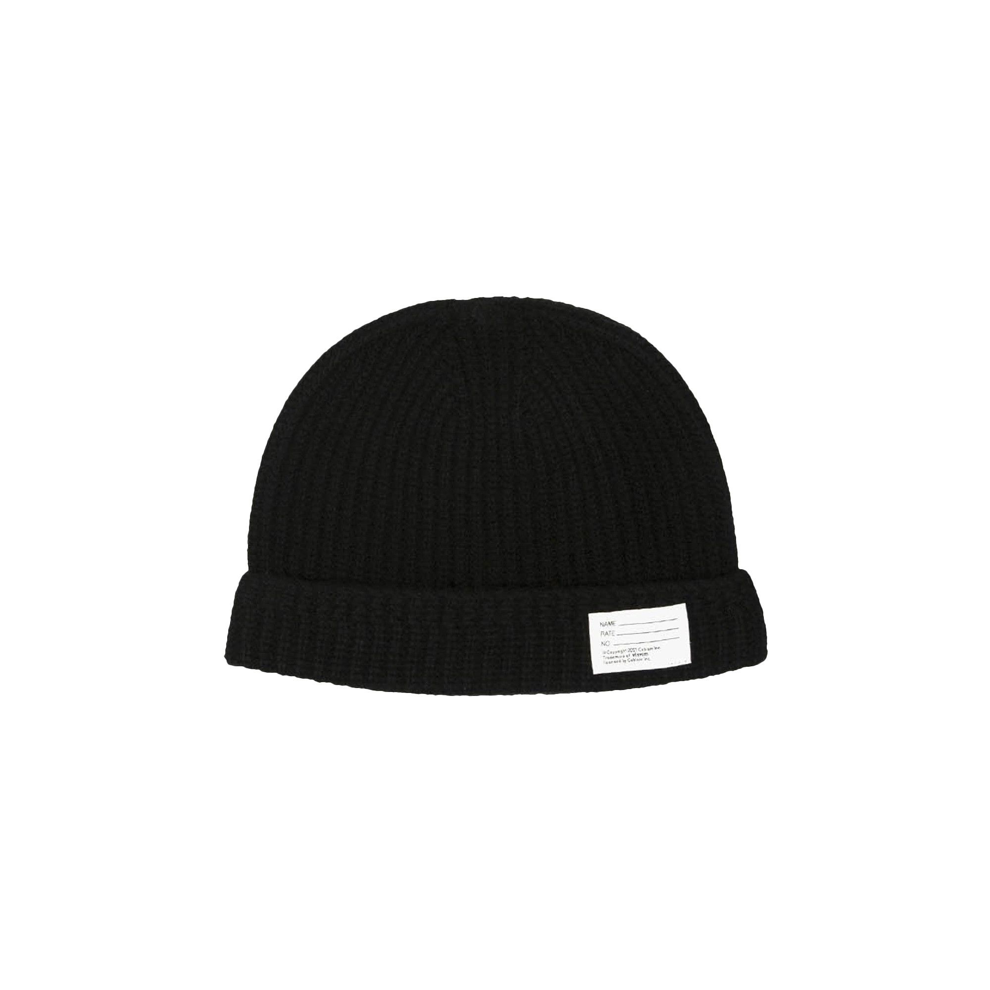 Buy Visvim Knit Beanie 'Black' - 0120203003019 BLAC | GOAT