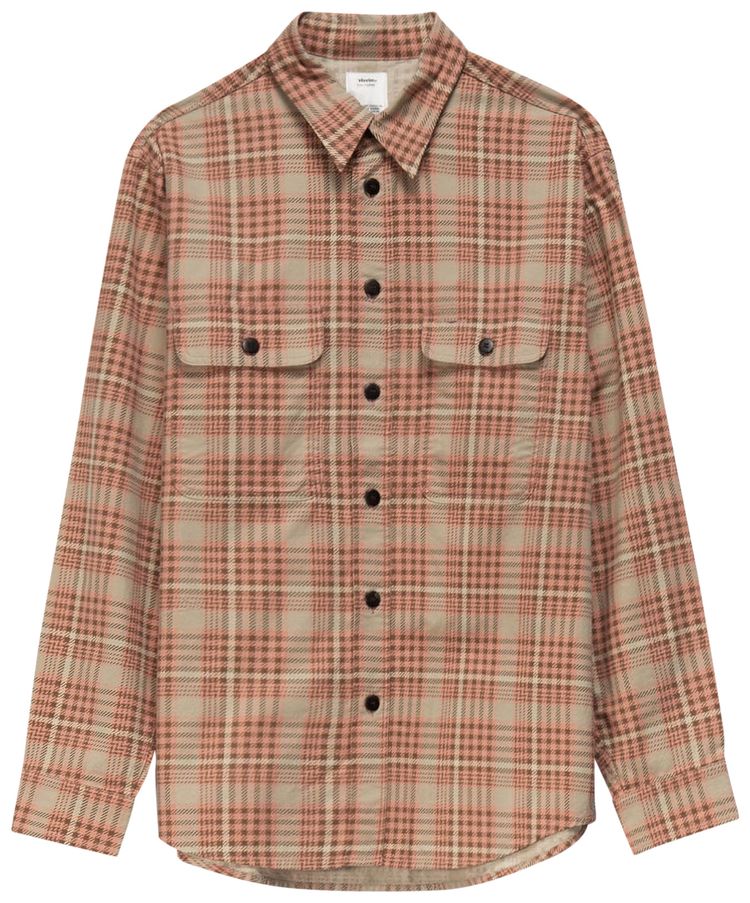 Visvim Handyman Giza Check Shirt Pink