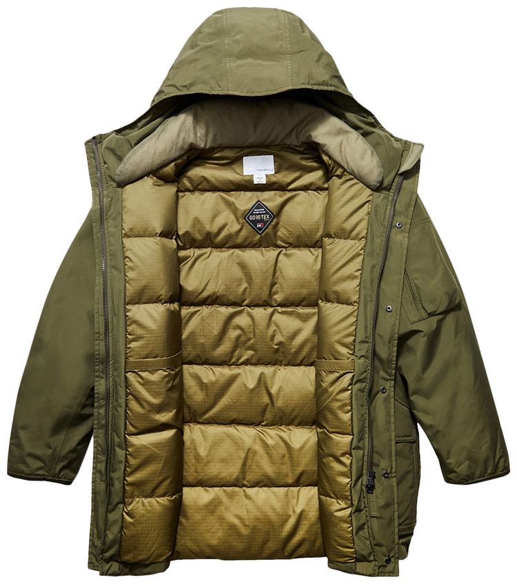 nanamica GORE TEX Down Coat Khaki