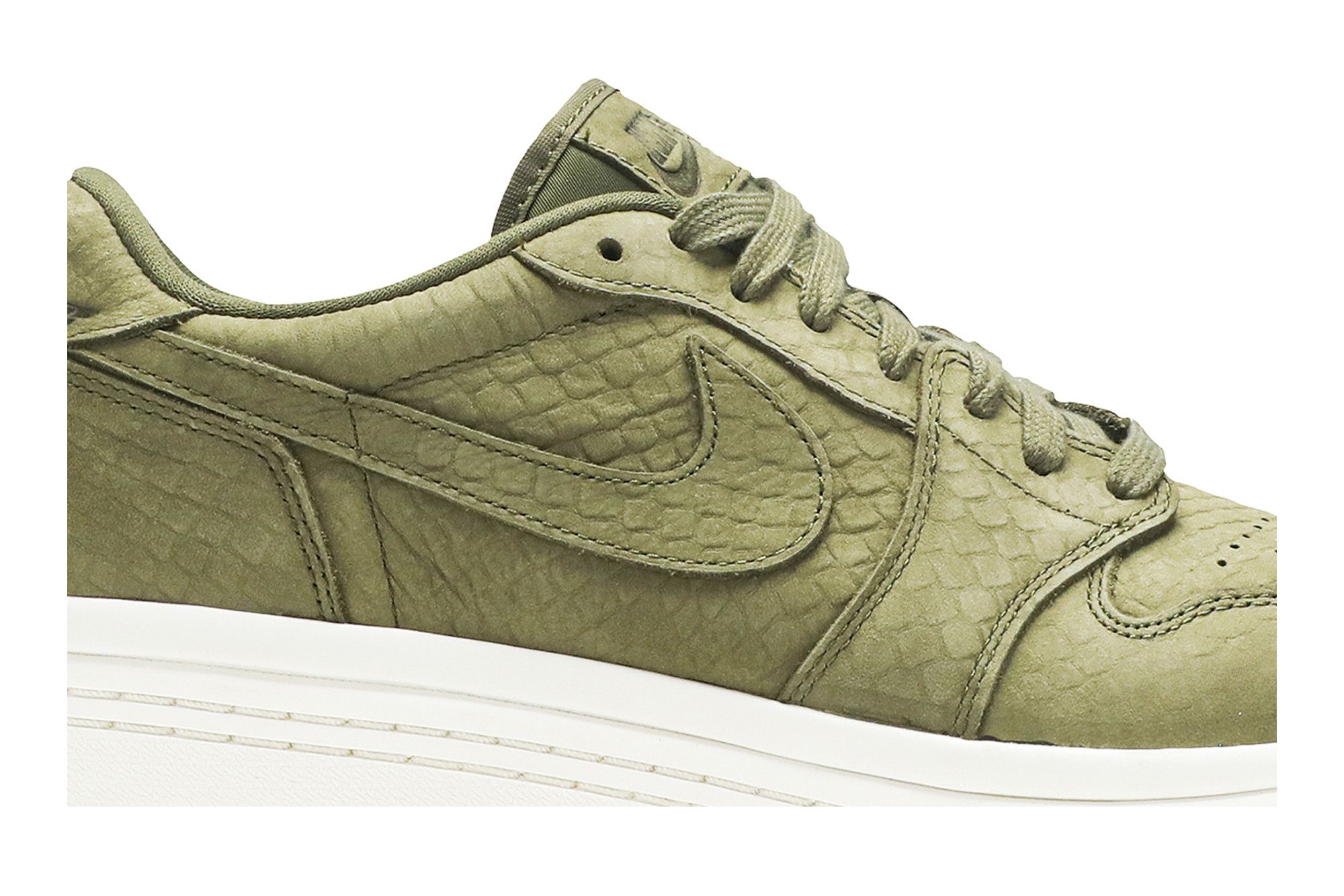 Buy Wmns Air Jordan 1 Low Lifted Olive Canvas AO1334 300 GOAT