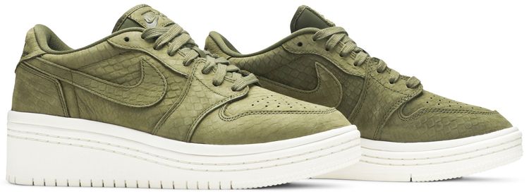 Wmns Air Jordan 1 Low Lifted Olive Canvas