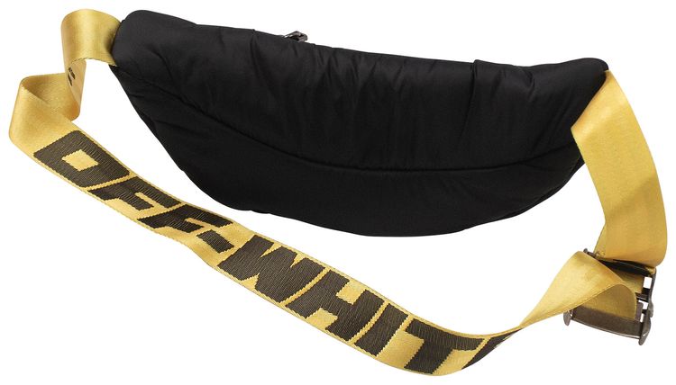 Off White Puffy Basic Fannypack Black