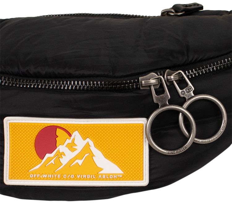 Off White Puffy Basic Fannypack Black