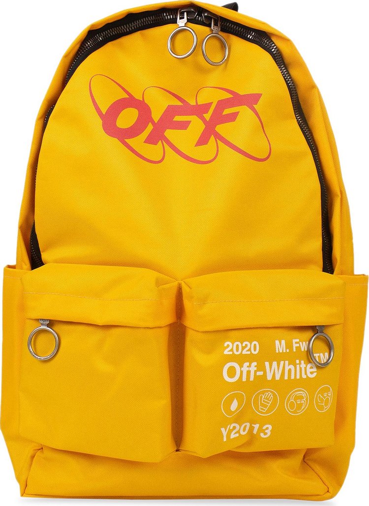 Off-White Industrial Y013 Backpack 'Yellow/Red'