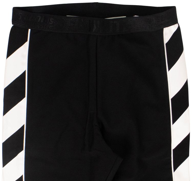 Off White Diag Athletic Leggings Black
