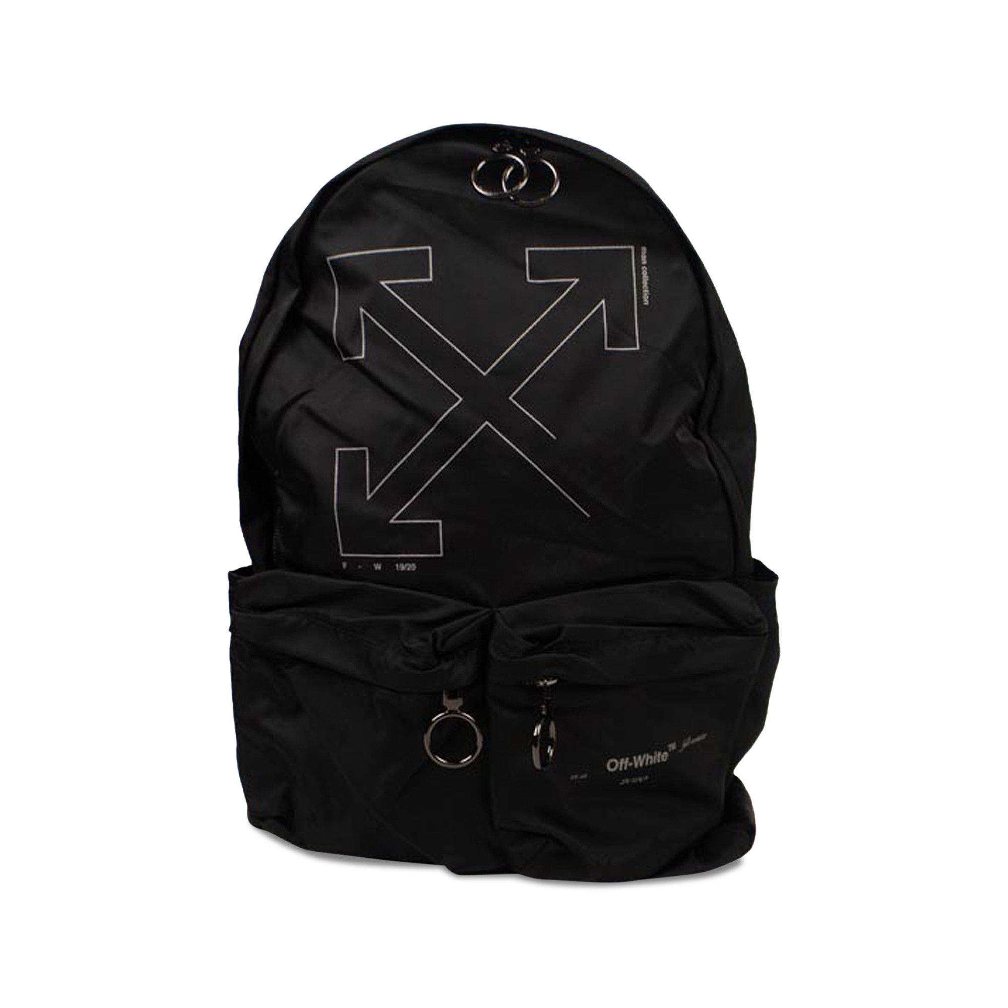 Buy Off White Unfinished Backpack Black Silver OMNB003E19E480031091 GOAT UK