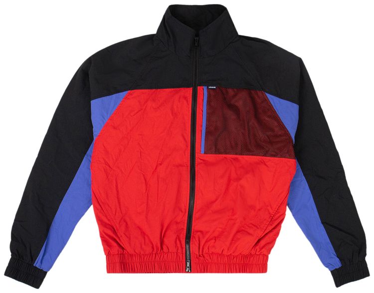 Aime Leon Dore Multi Mixed Media Jacket Red
