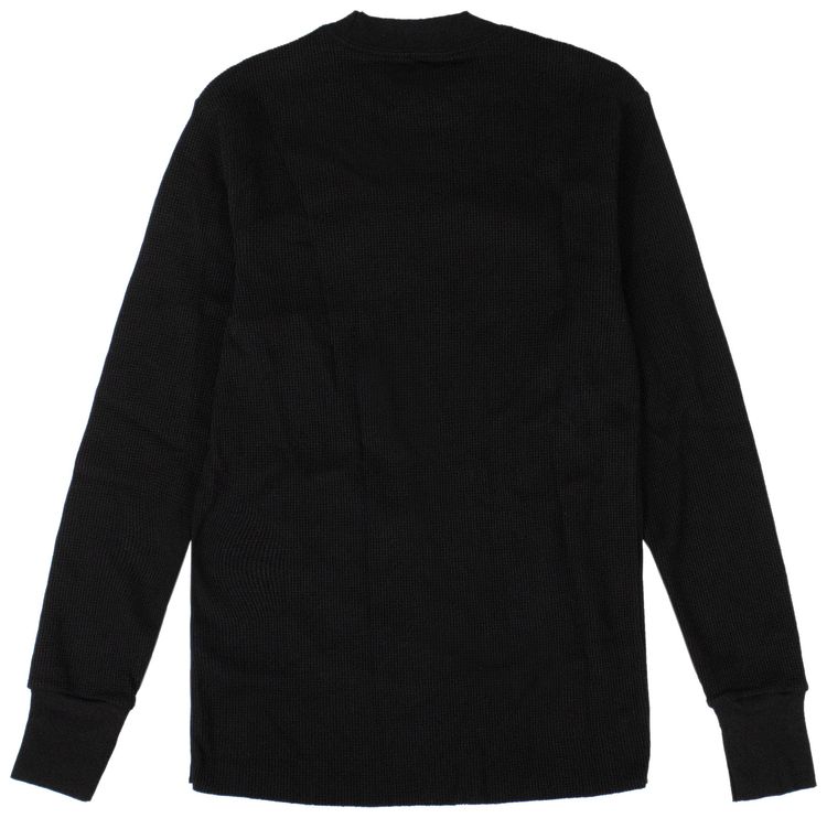 Aime Leon Dore Distressed Waffle Shirt Black