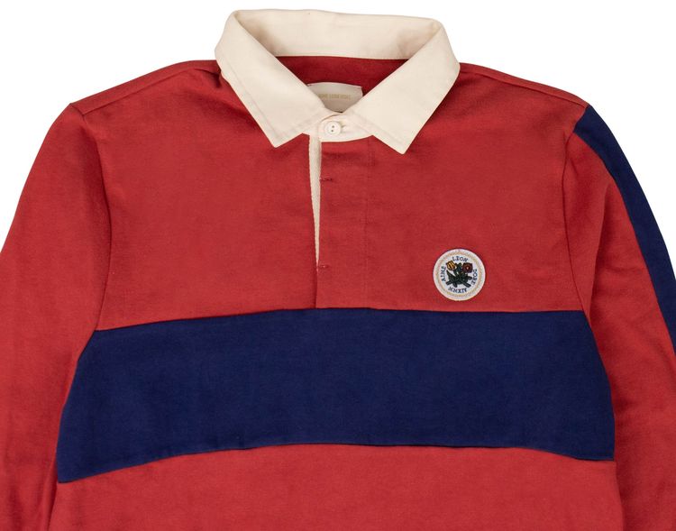 Aime Leon Dore Striped Rugby Shirt RedBlue