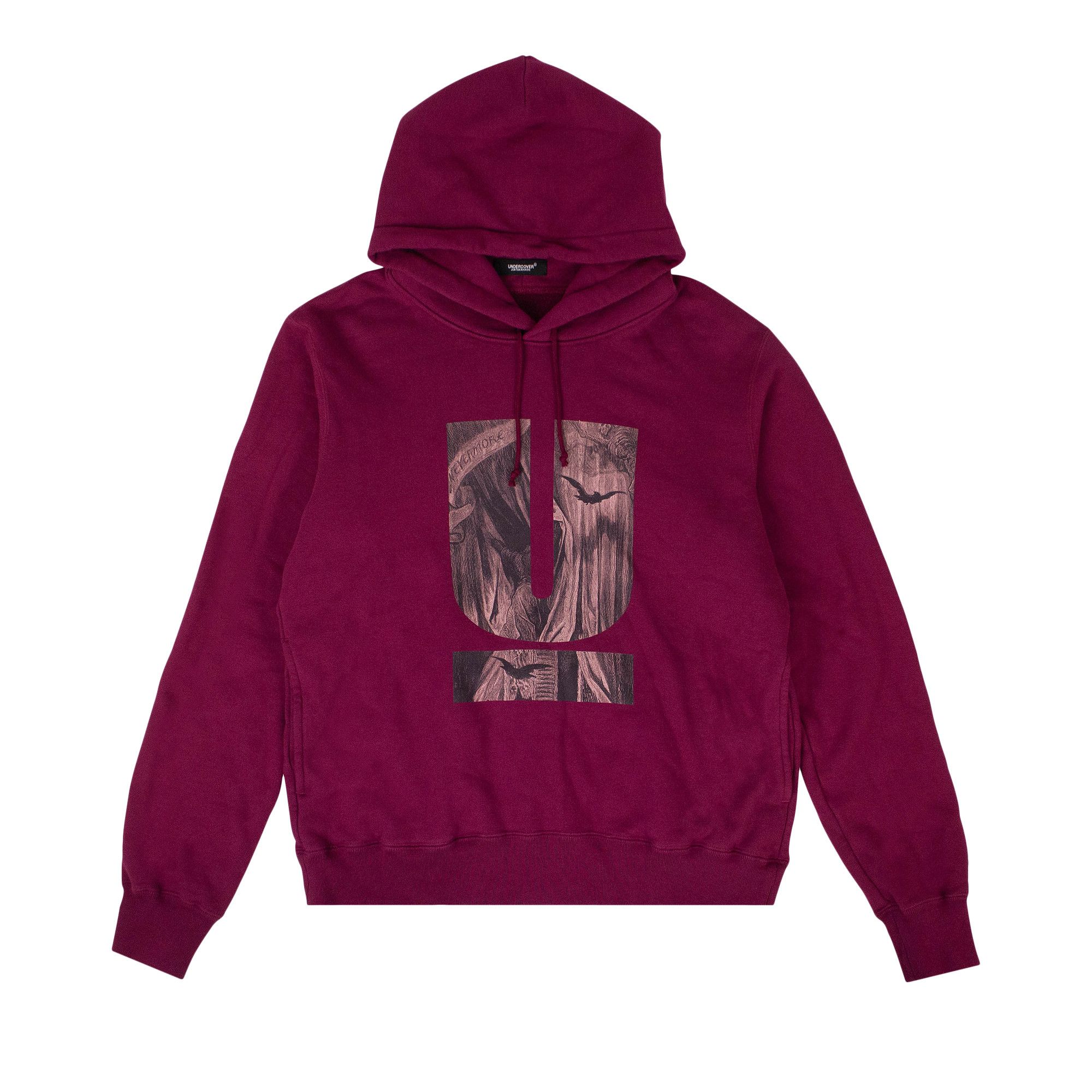 Buy Undercover U Raven Hoodie 'Red/Purple' - UCX4893 2 RED | GOAT NL