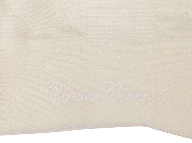 Undercover Logo Socks White