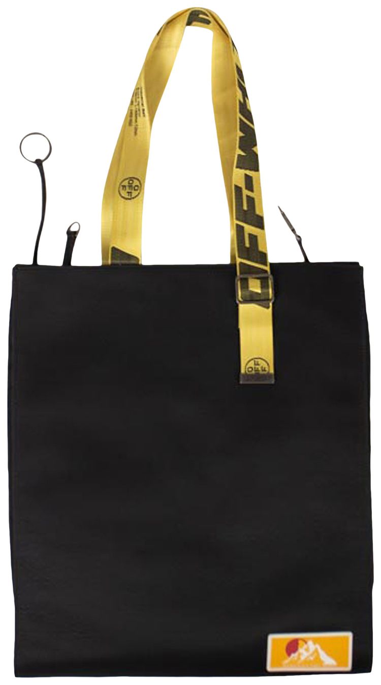 Off White Industrial Straps Tote Black