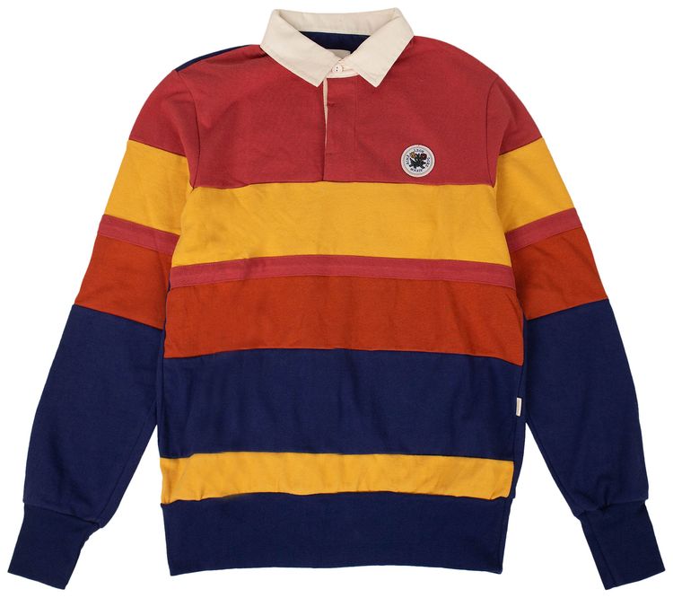 Aime Leon Dore Color Block Striped Rugby Shirt Multi Color