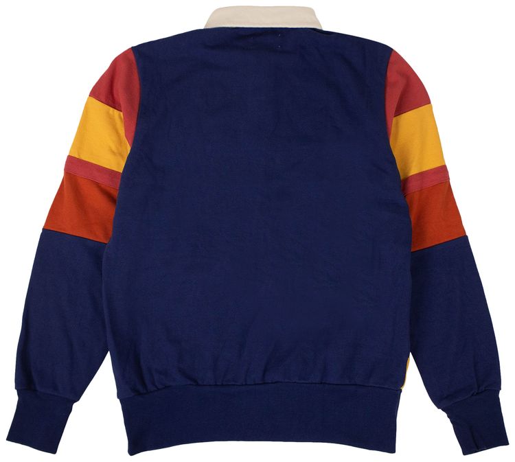 Aime Leon Dore Color Block Striped Rugby Shirt Multi Color