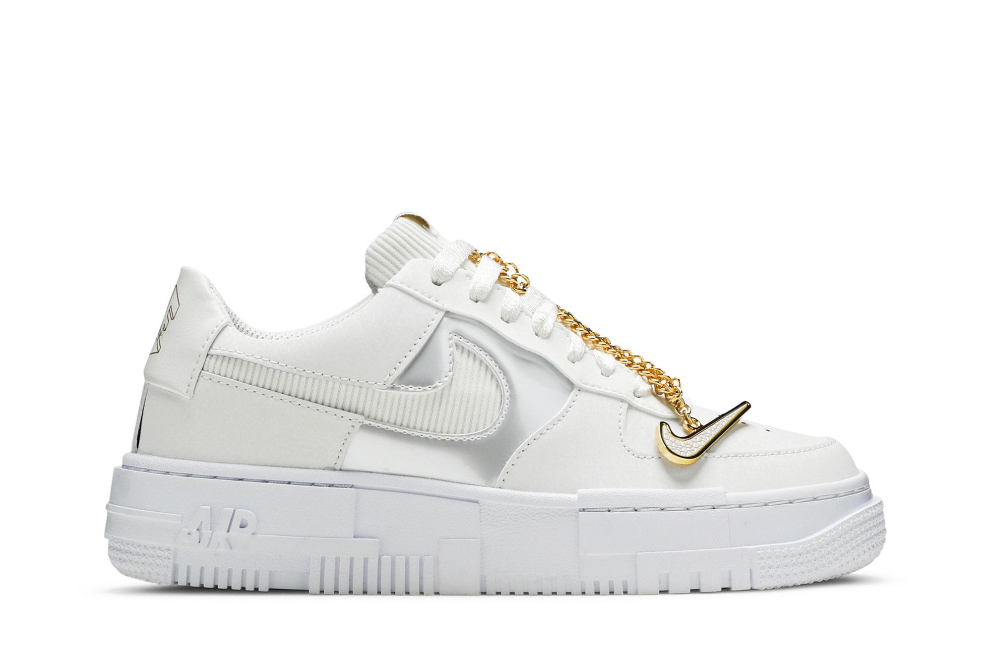 Buy Wmns Air Force 1 Pixel White Gold Chain DC1160 100 GOAT CA