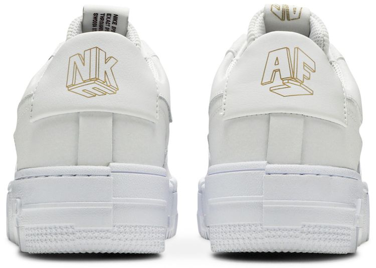 Nike Wmns Air Force 1 Pixel White Gold Chain