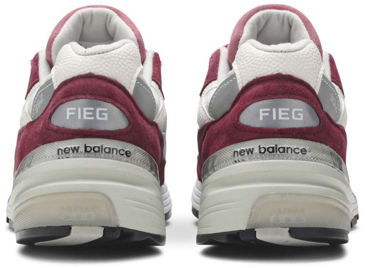 Kith x New Balance 992 Made in USA Kithmas Collection Burgundy Reef