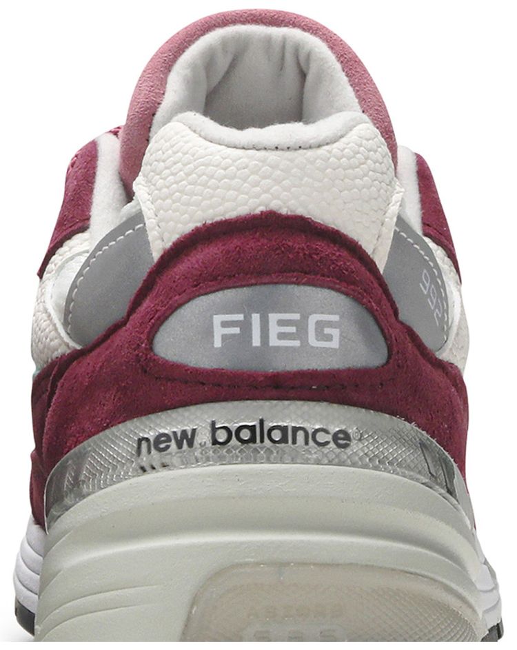 Kith x New Balance 992 Made in USA Kithmas Collection Burgundy Reef