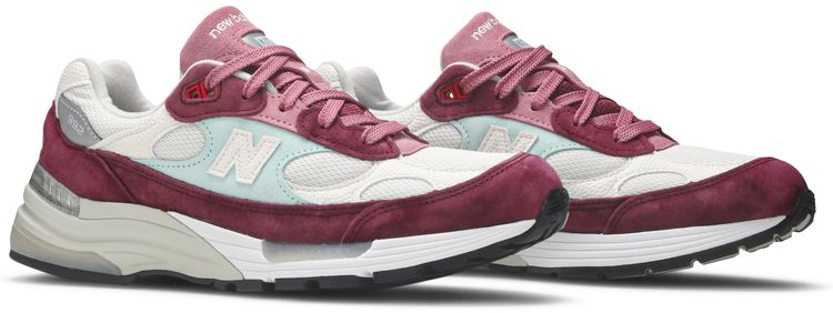 Kith x New Balance 992 Made in USA Kithmas Collection Burgundy Reef