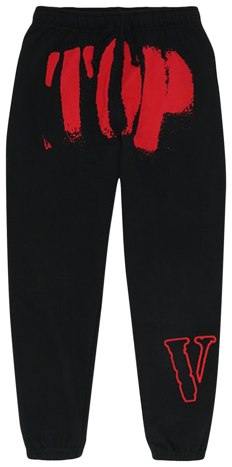 Vlone x NBA YoungBoy Top Sweatpants 'Black/Red'