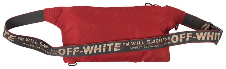 Off White Industrial Belt Bag Red