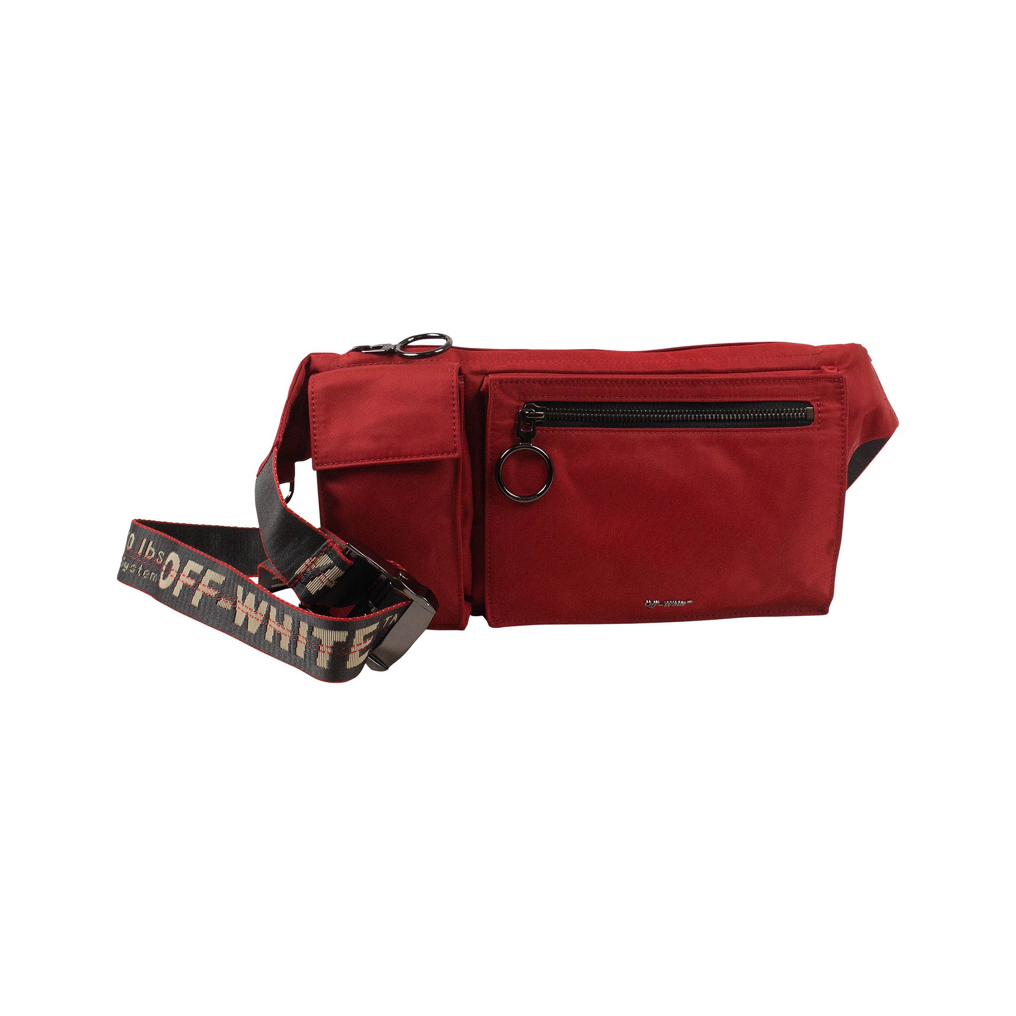 Buy Off-White Industrial Belt Bag 'Red' - OMNA071E19E480022000 | GOAT