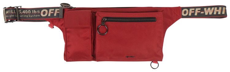 Off White Industrial Belt Bag Red