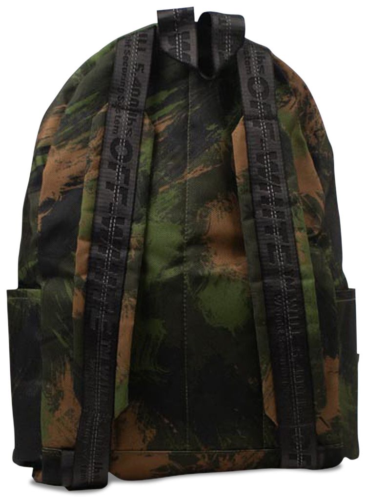 Off White Camo Arrows Backpack Green Camo