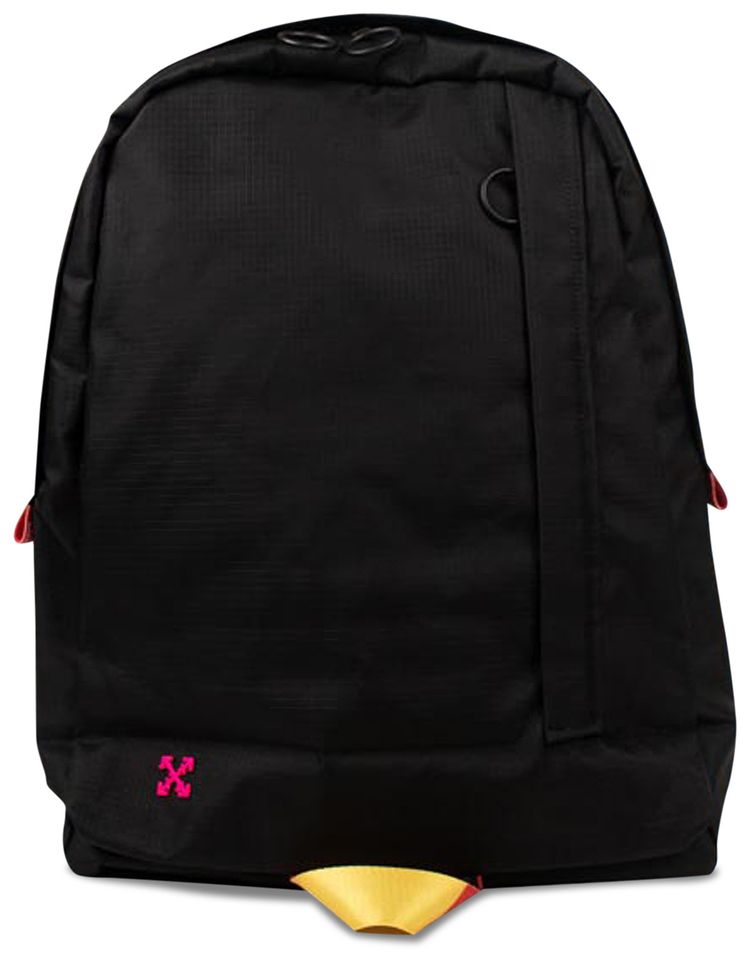 Off White Easy Strap Detail Backpack Black Pink