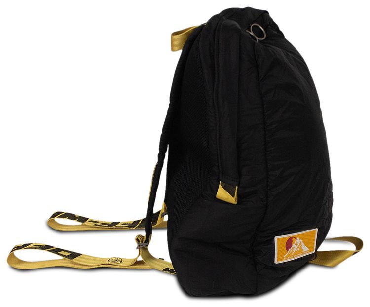 Off White Industrial Puffed Backpack BlackYellow