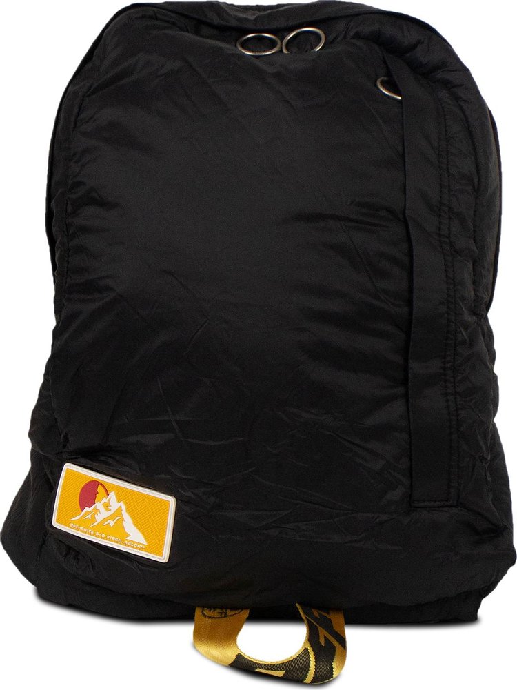 Off-White Industrial Puffed Backpack 'Black/Yellow'
