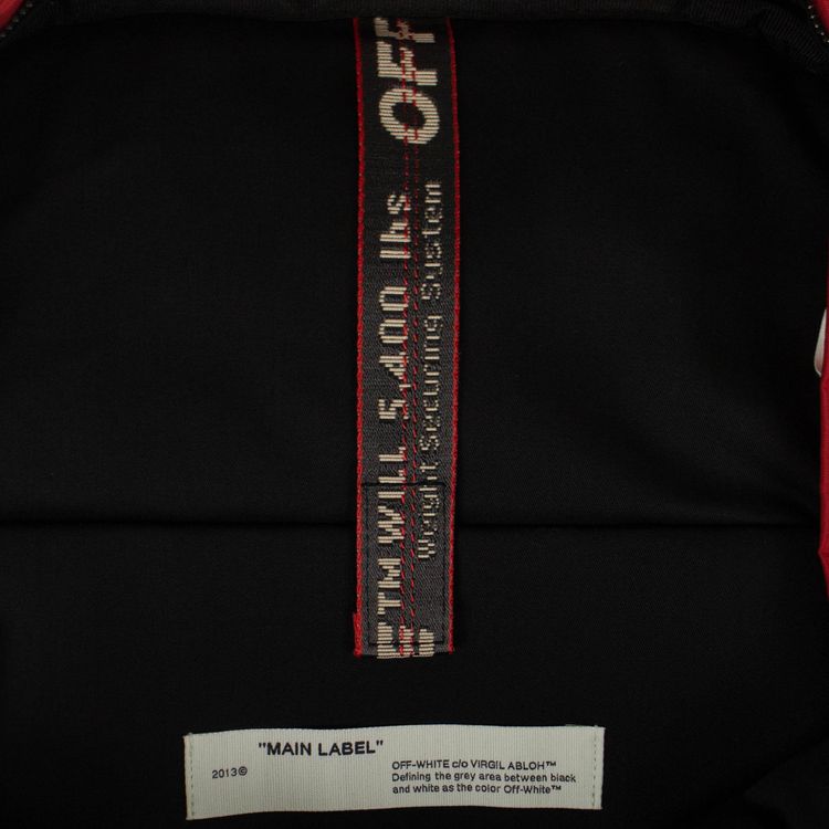 Off White Arrows Backpack Red Black