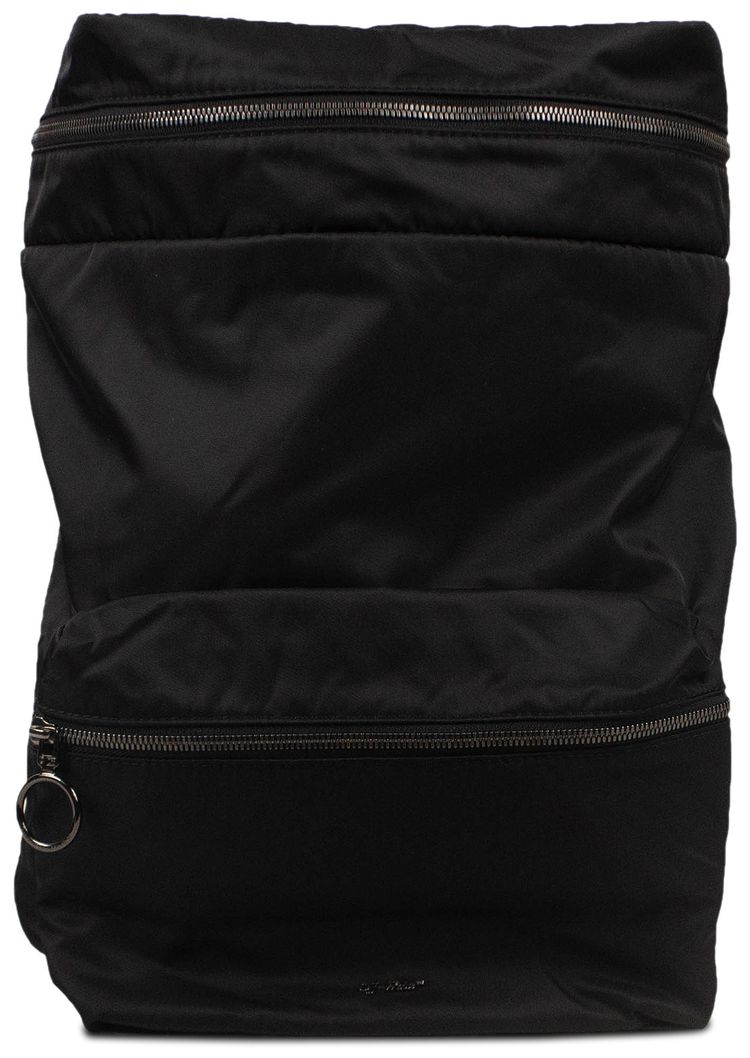 Off White Industrial Logo Backpack Black