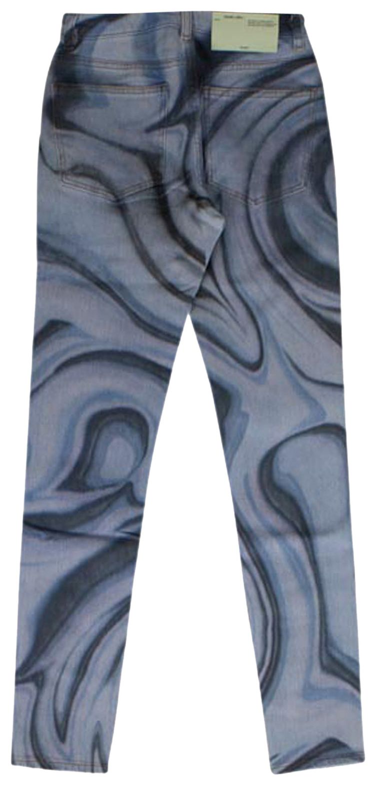 Off White Psychedelic Jeans Blue