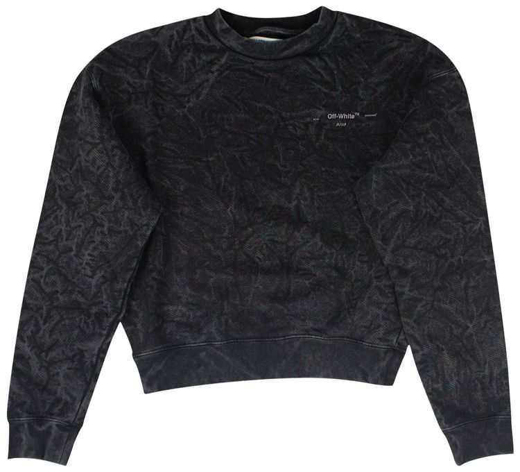 Off White Volume Crewneck Sweatshirt Gray