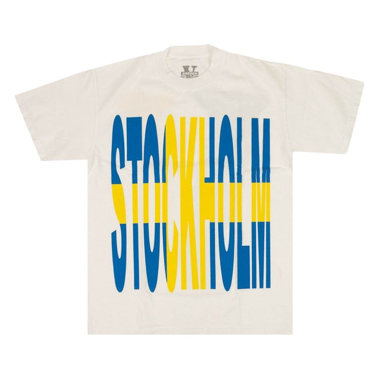 Vlone Stockholm Short Sleeve T Shirt White