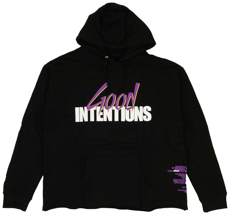 Vlone x Nav Doves Good Intentions Hooded Sweatshirt Black