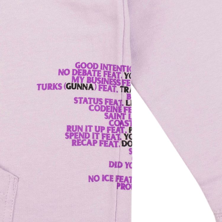 Vlone x Nav Doves Good Intentions Hooded Sweatshirt Purple