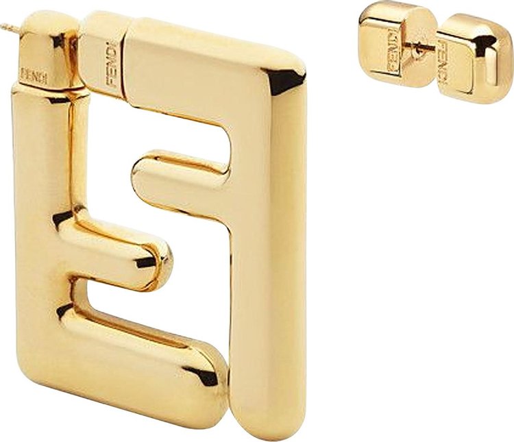 Fendi FF Logo Earrings 'Oro'