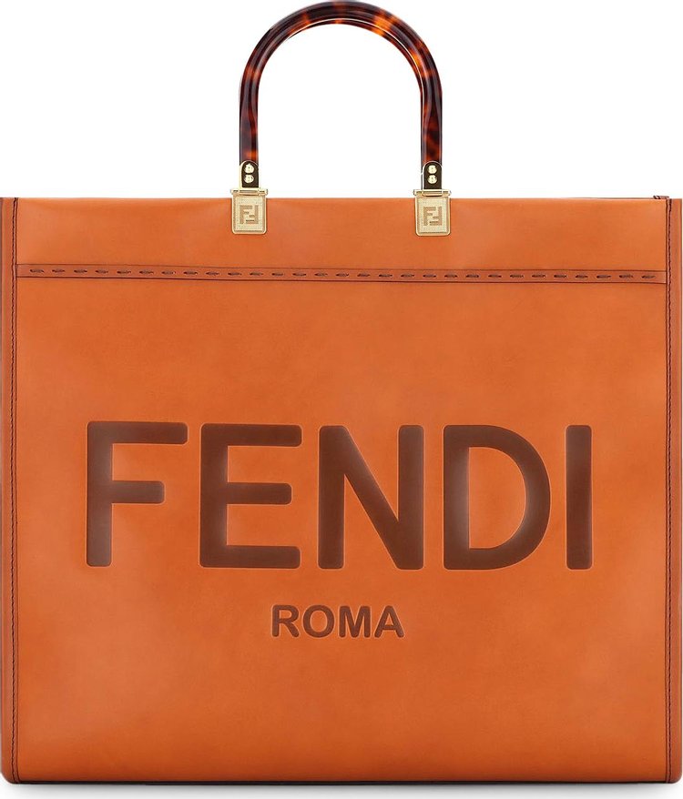 Fendi Sunshine Large Shopper Bag 'Bianco Ice/Oro'