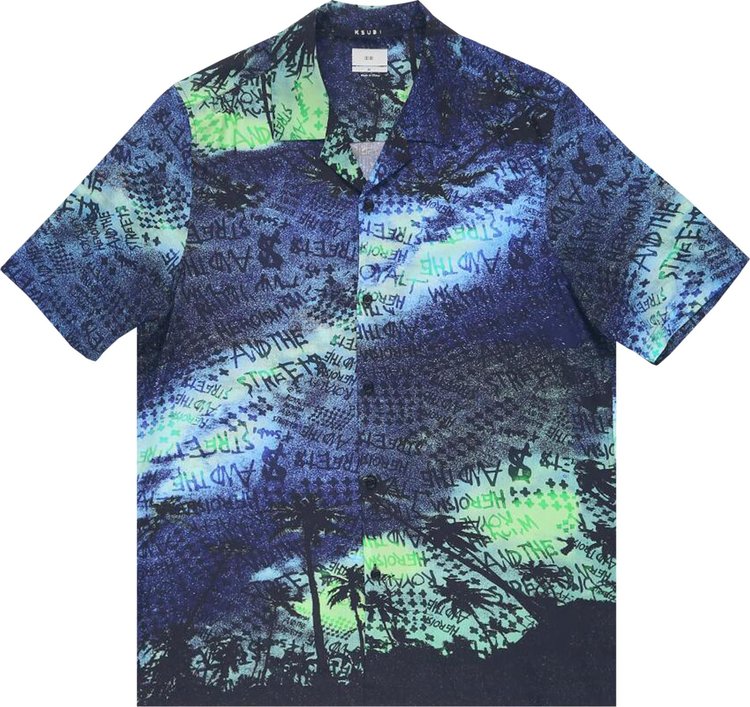 Ksubi Space Palm Resort Shirt 'Multicolor'