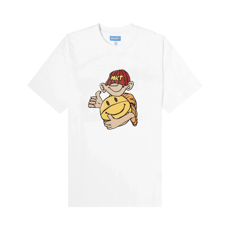 Market Smiley Friendly Game T Shirt White