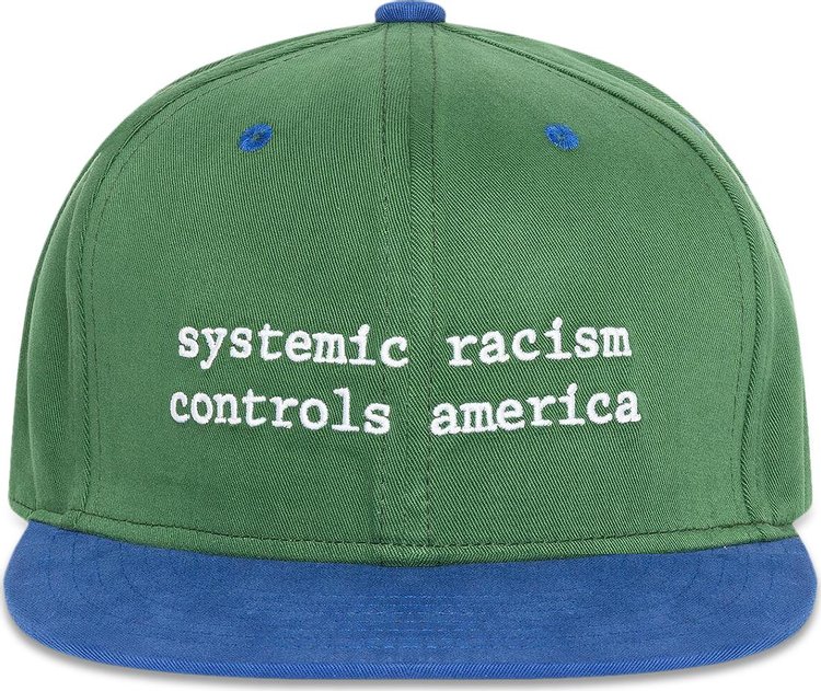 Denim Tears x Arthur Jafa Systemic Racism Controls America Hat Green