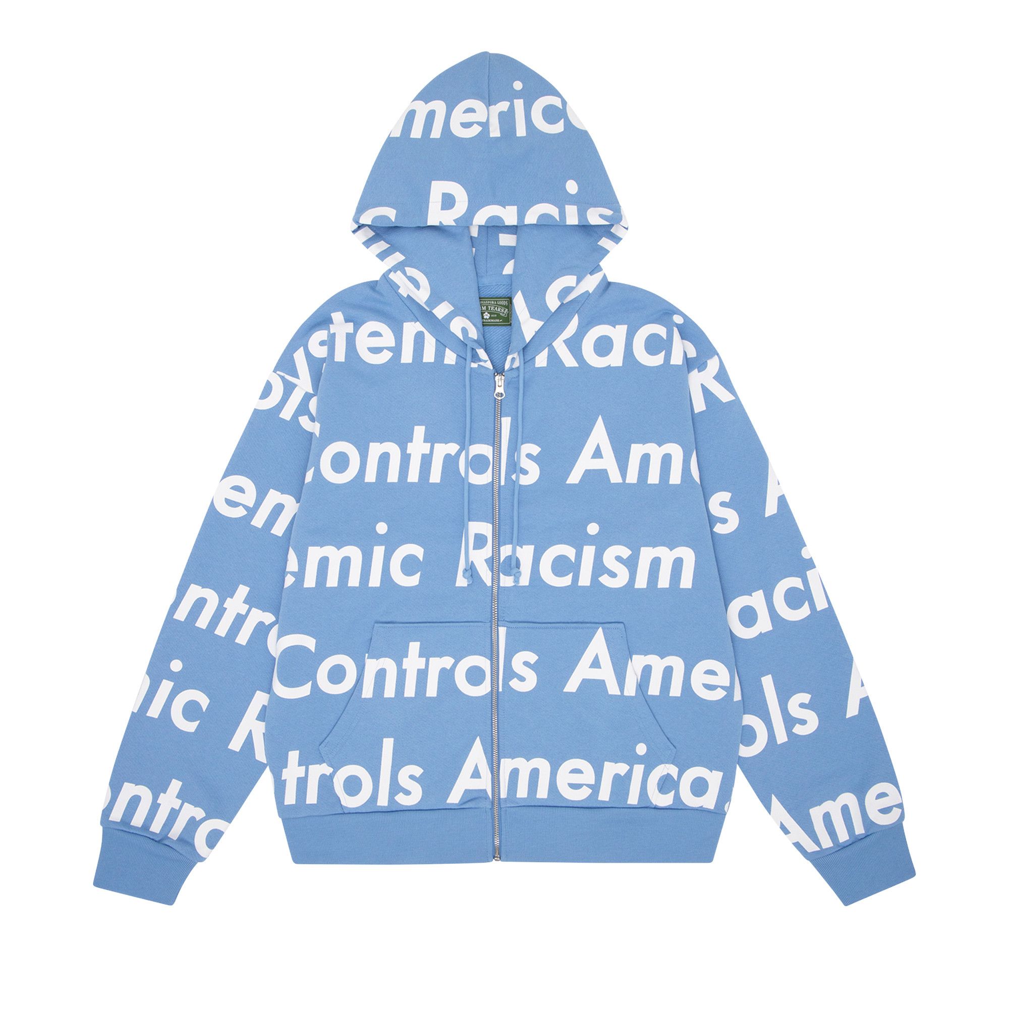 【Denim Tears】★パーカー★ America Sportswear Zip Hoodie Denim Tears Denim University Zip Hoodie Grey Men's - SS24 - US