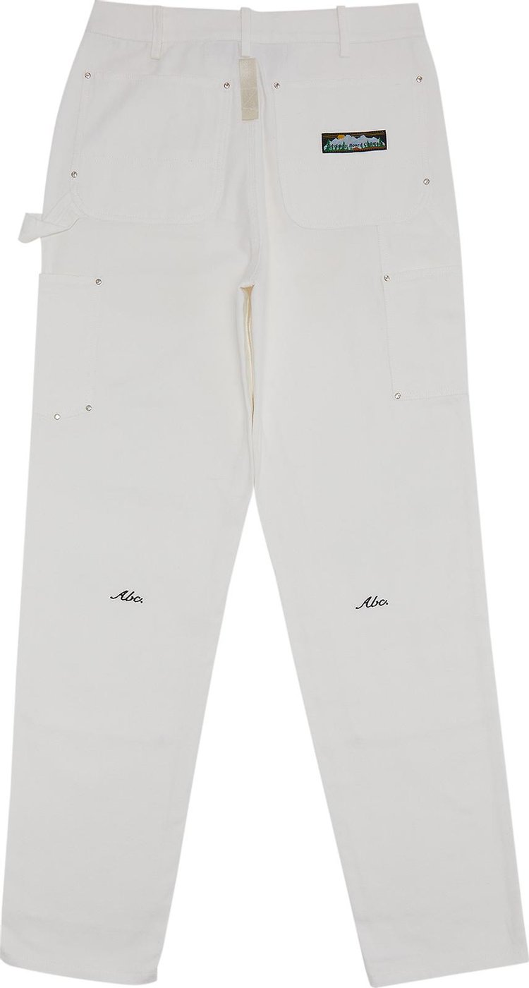 Advisory Board Crystals Mystic Mountain Crystal Double Knee Pant White