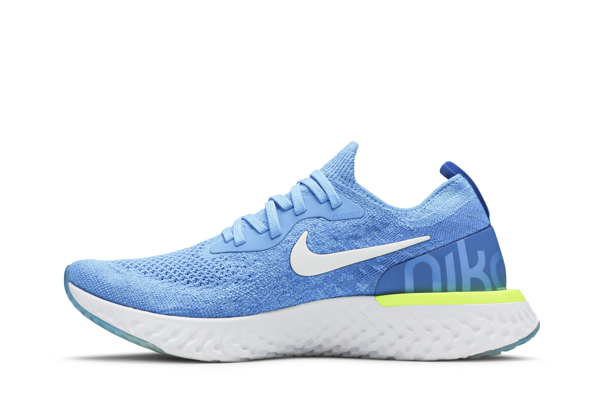 Nike epic react flyknit blue glow sales